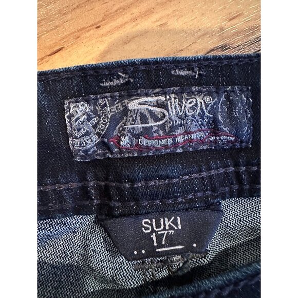 Silver Jeans Suki 17” Women’s Bootcut Denim –‎ Embellished Pockets - Picture 4 of 12